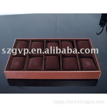 wood watch display